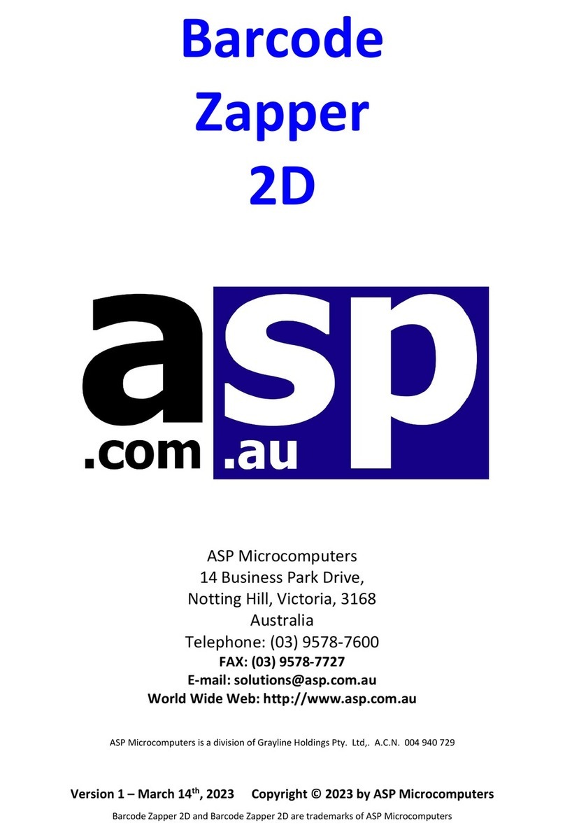 ASP Zapper Tornado 2D User manual