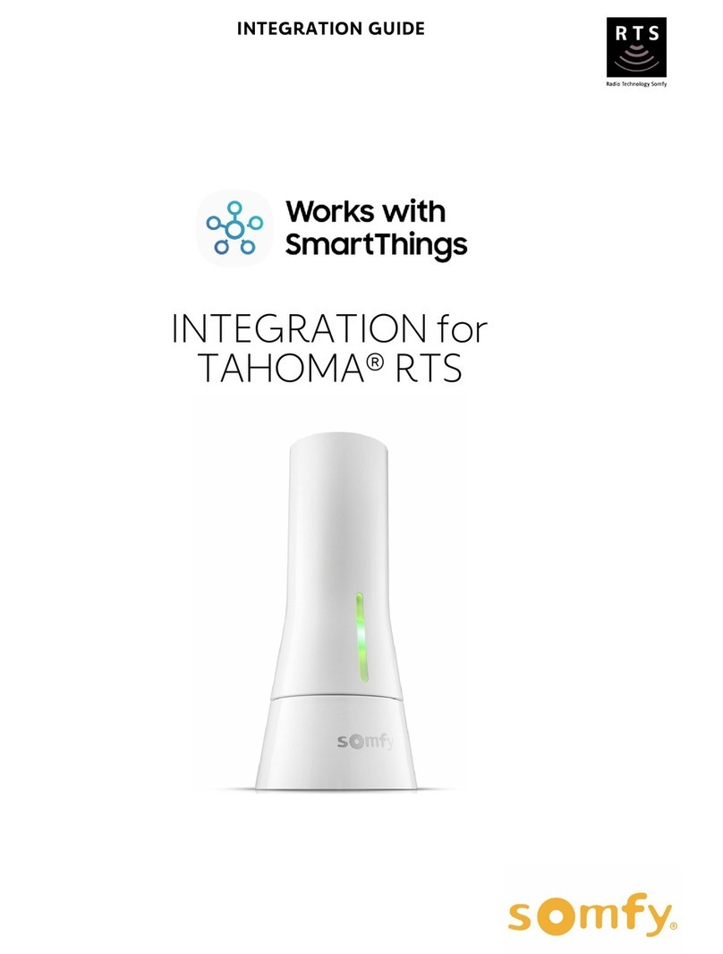 SOMFY TAHOMA RTS Quick setup guide