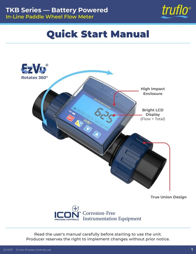 ICON truflo TKB Series Quick start manual