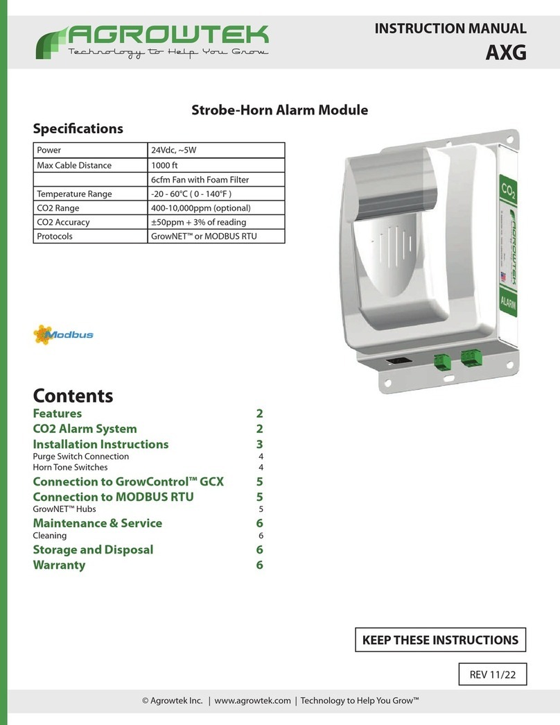 Agrowtek AXG instruction manual