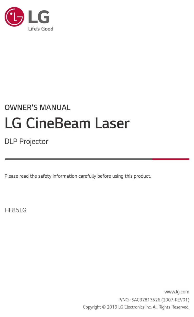 LG HF85LG User manual