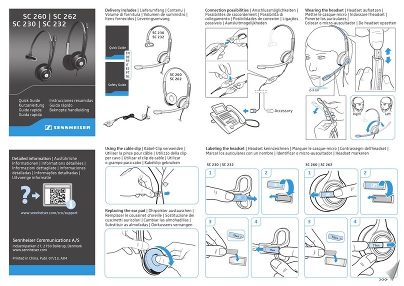 Sennheiser SC 260 quick guide