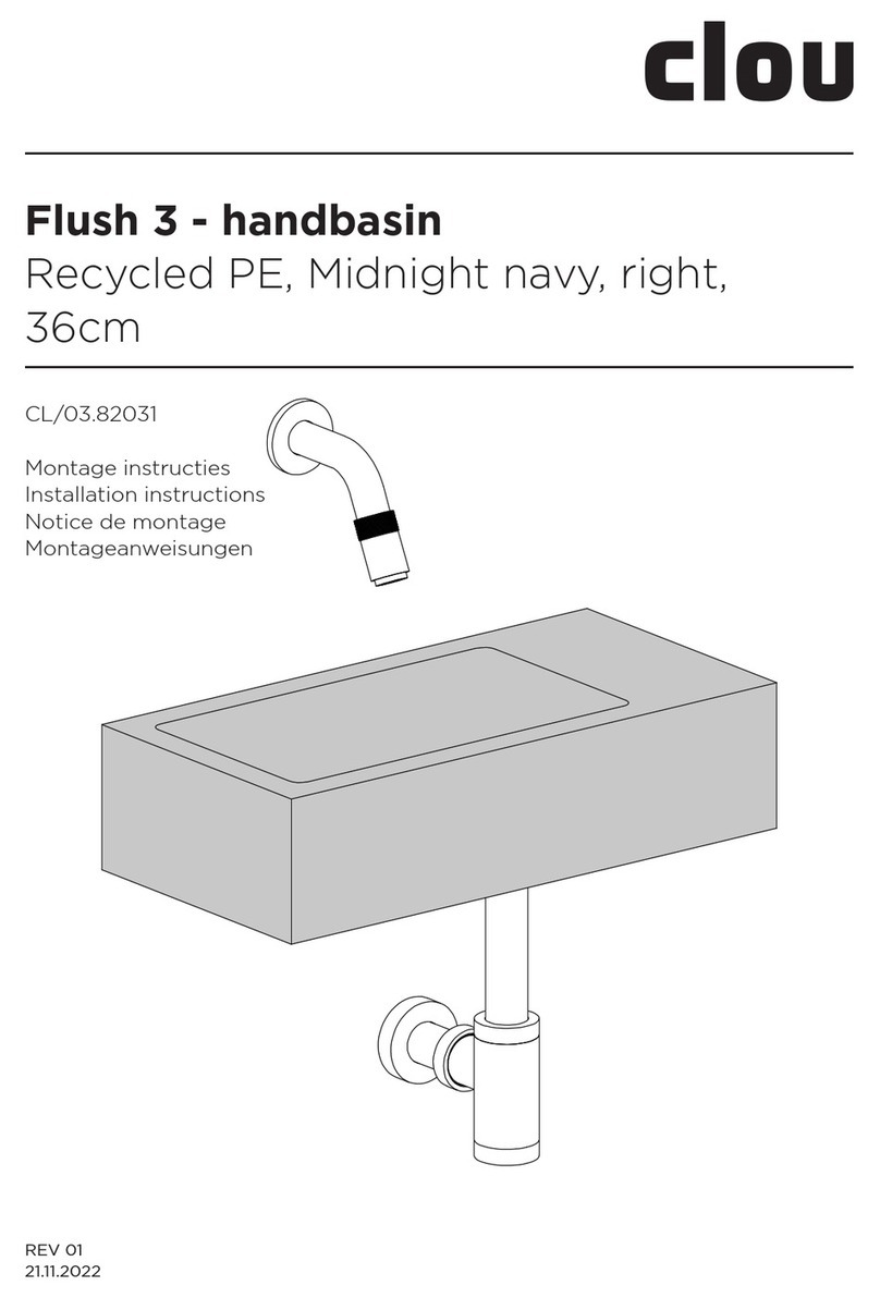 Clou Flush 3 CL/03.82031 installation instructions