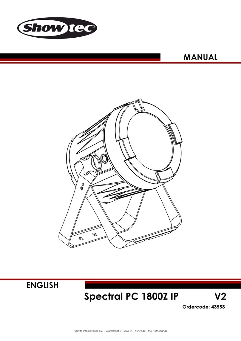 Show Tec Spectral PC 1800Z IP User manual