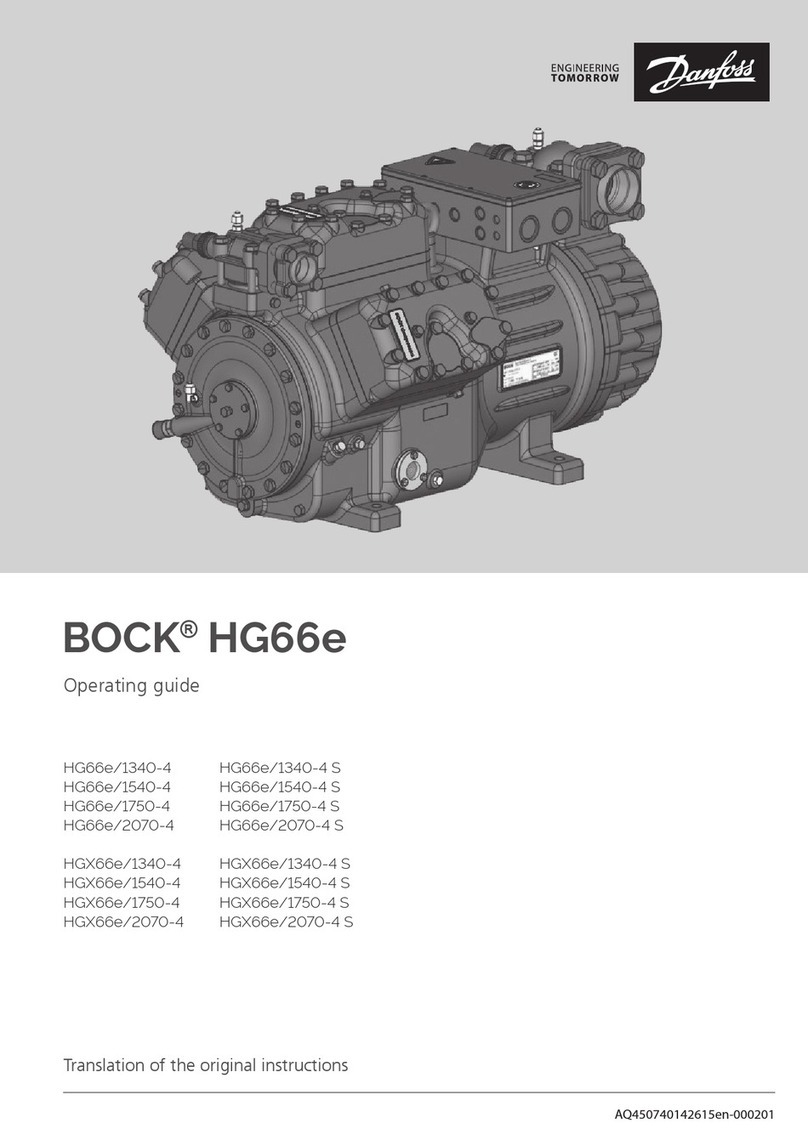 Danfoss BOCK HG66e User manual