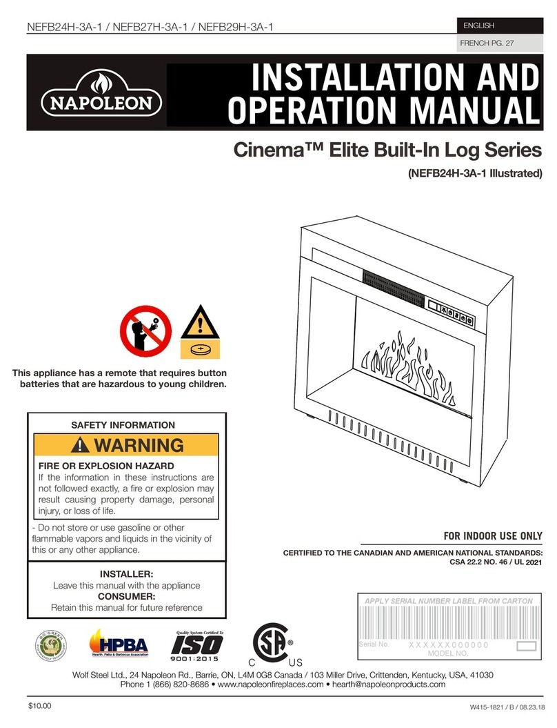 Napoleon Cinema Elite User manual
