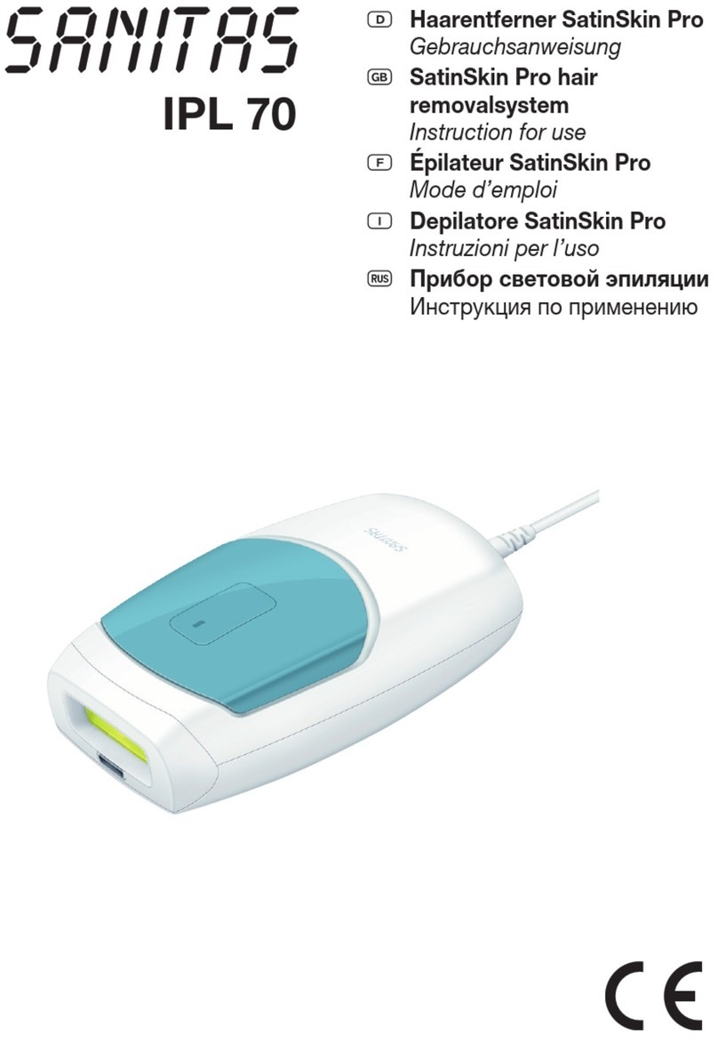 Sanitas SatinSkin Pro IPL 70 Instructions for use