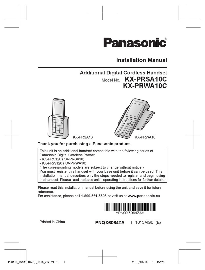 Panasonic KX-PRSA10C User manual