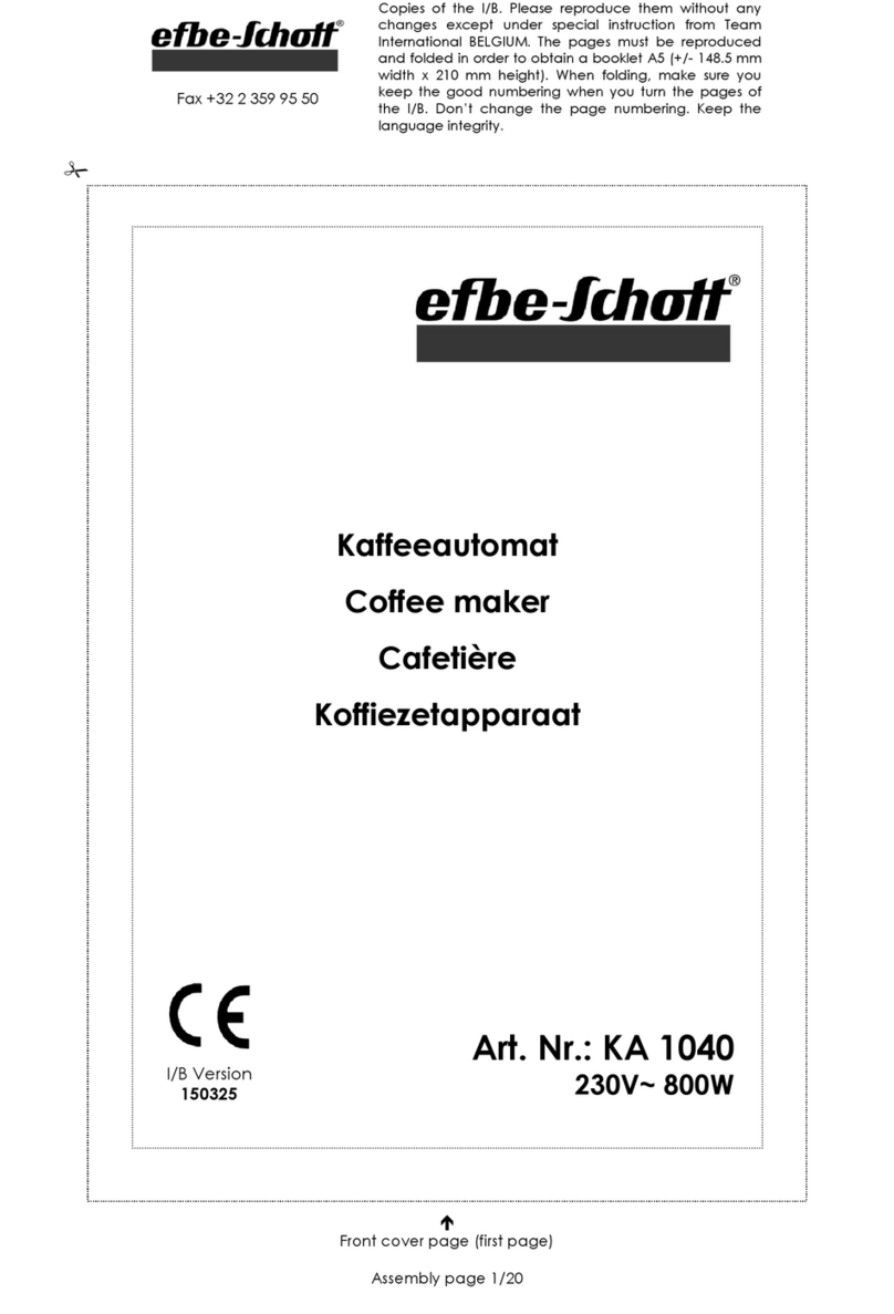 EFBE-SCHOTT KA 1040 User manual