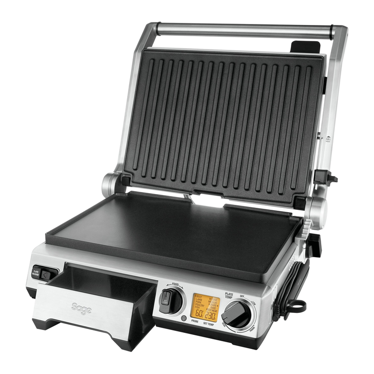 Sage The Smart Grill Pro BGR840 user manual