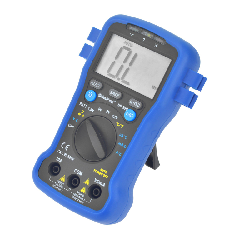 HoldPeak 39B user manual