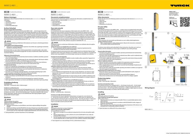 turck IMXK12-AI01 Series quick start guide