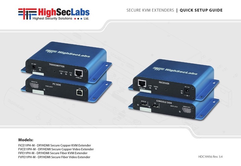 High Sec Labs FICE11PH-M Quick setup guide