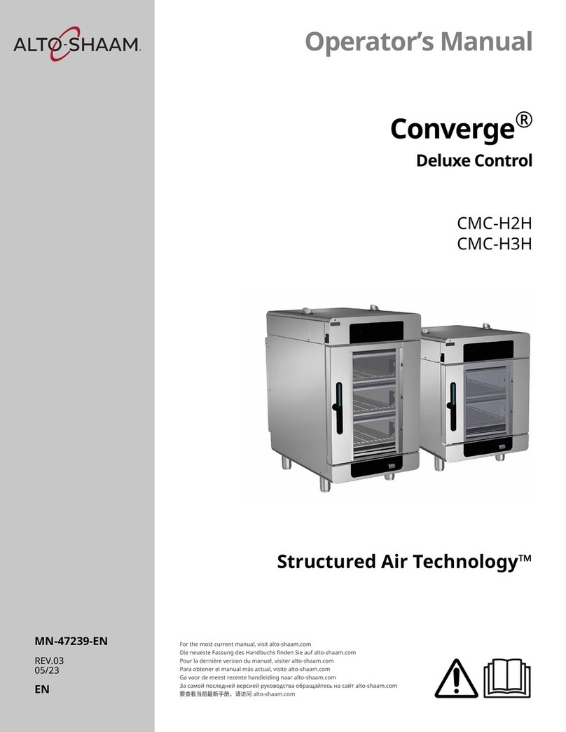 Alto-Shaam Converge CMC-H2H Operator's manual