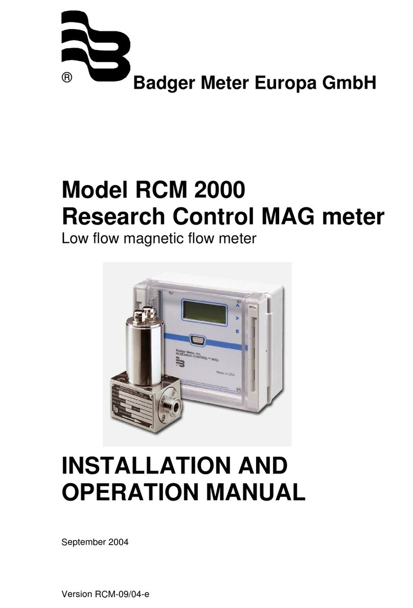 Badger Meter RCM 2000 User manual
