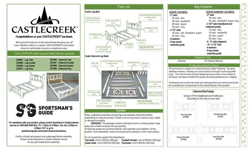 Sportsman's Guide CASTLECREEK 235867 quick start guide Sportsman's Guide CASTLECREEK 235867 quick start guide