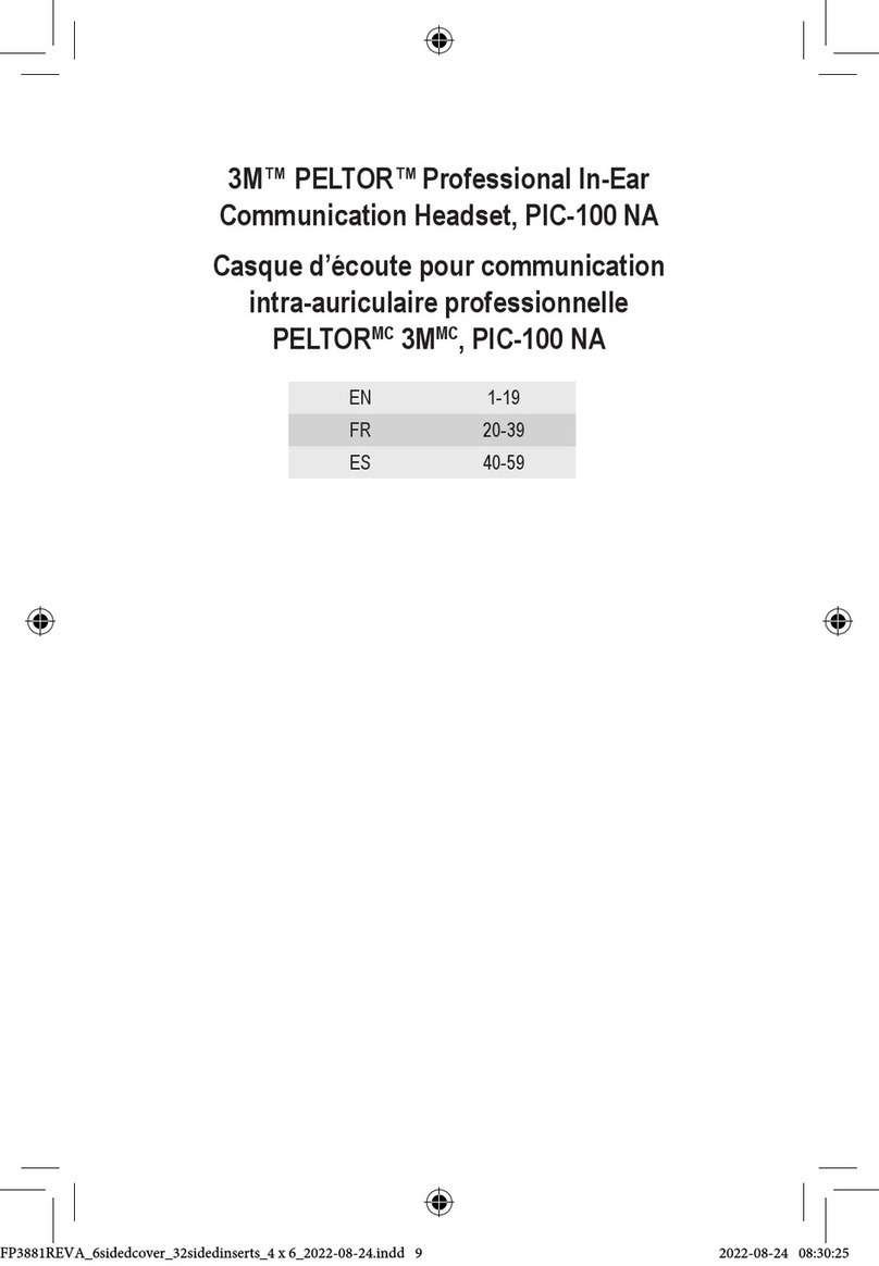 3M PELTOR PIC-100 NA Installation instructions