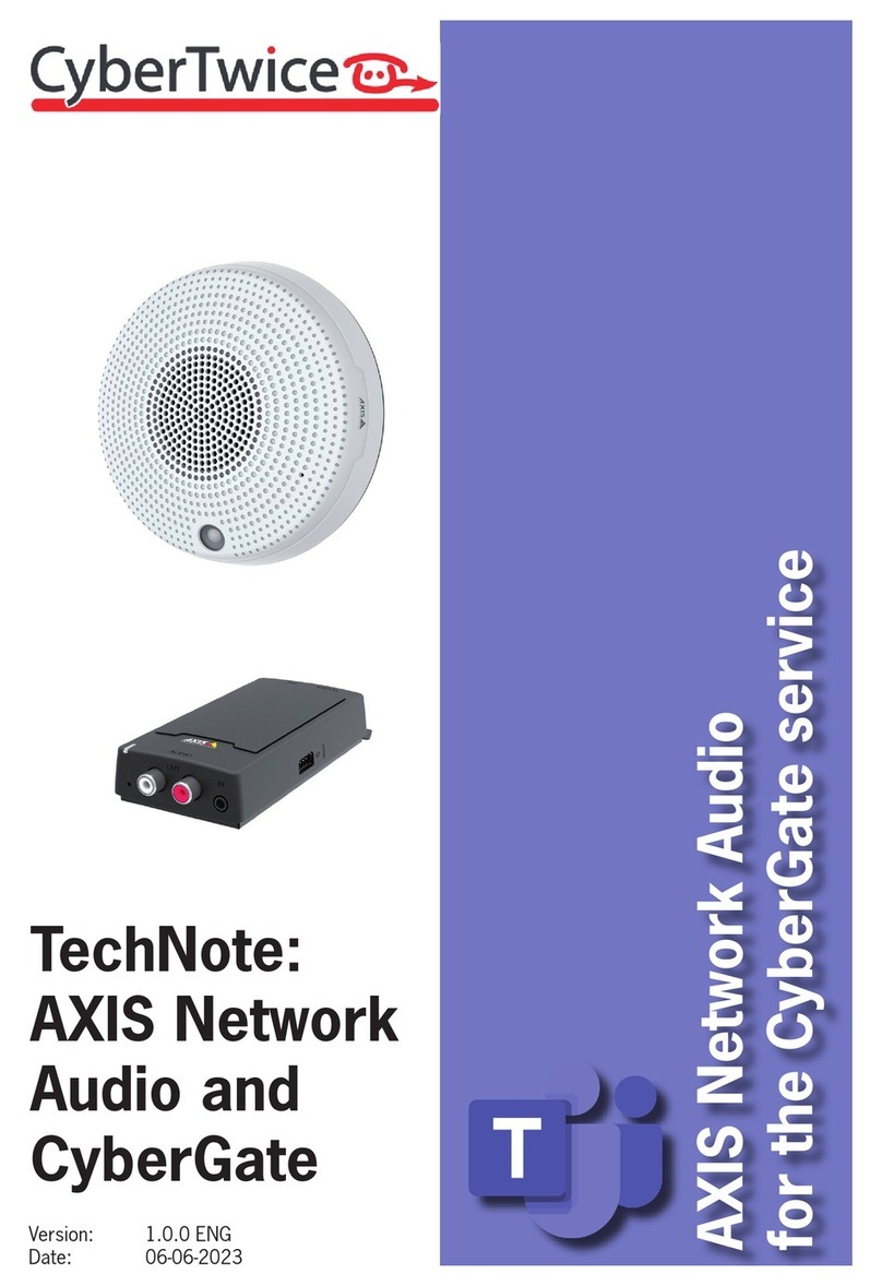 CyberTwice AXIS C8110 Tech note