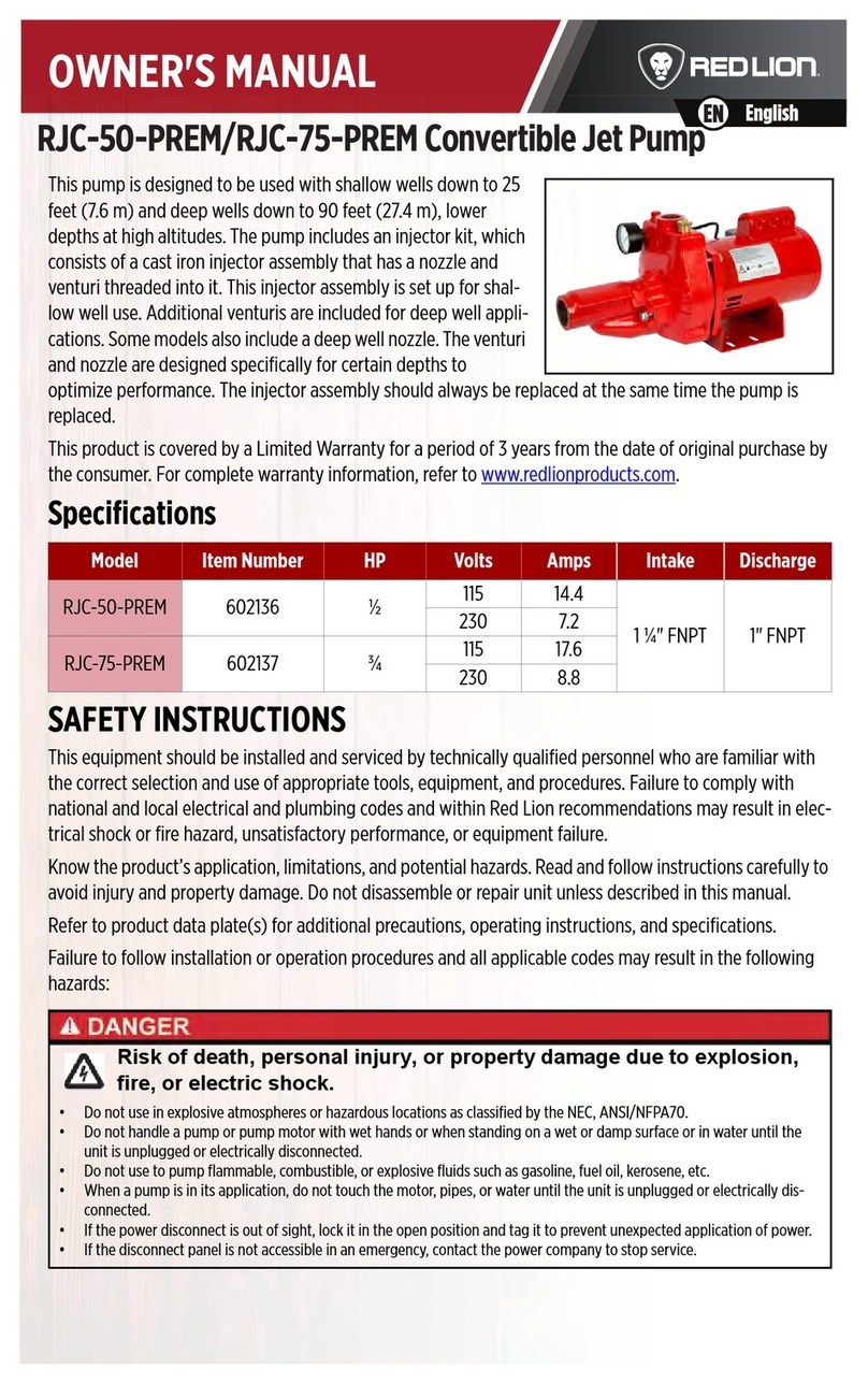 red lion RJC-50-PREM owner's manual