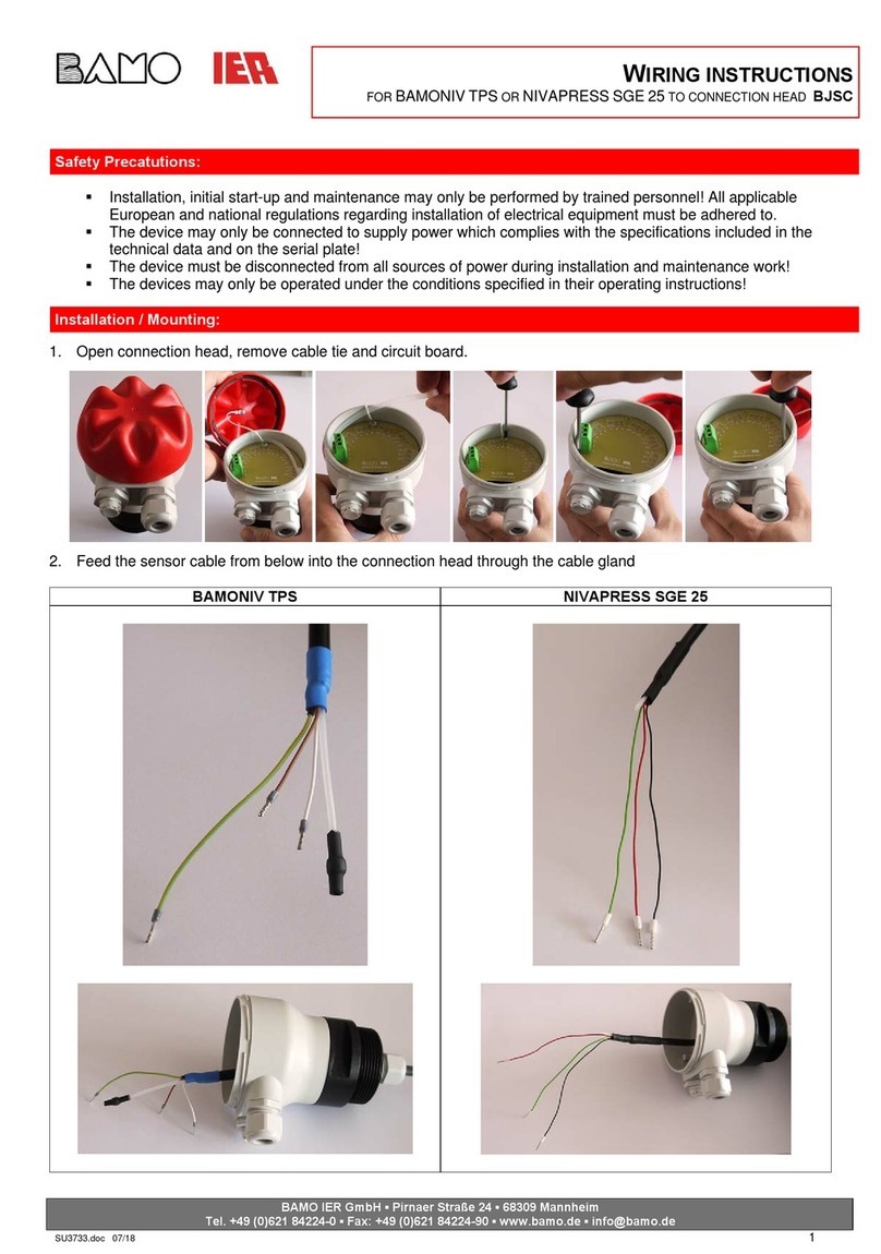 BAMO IER BAMONIV TPS Wiring instructions