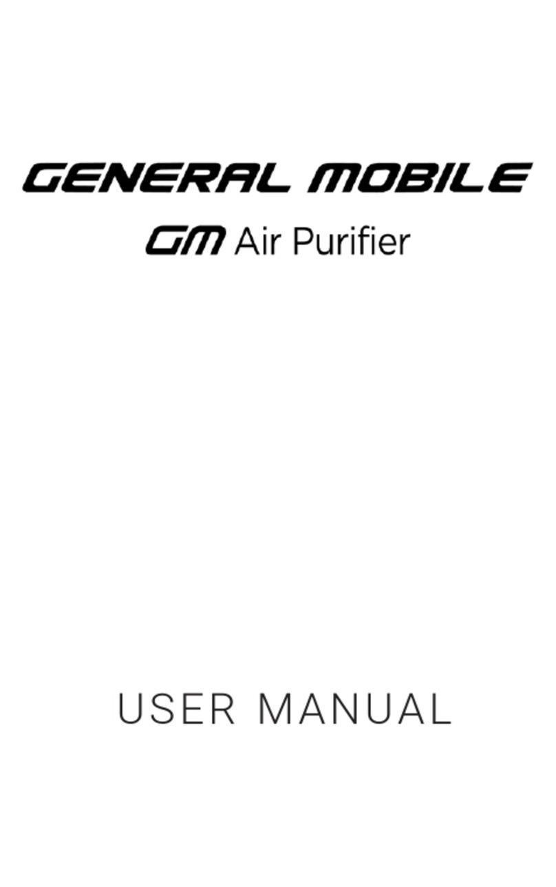 GENERAL MOBILE GM Air Purifer user manual
