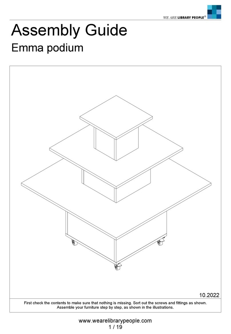 LIBRARY PEOPLE Emma podium Assembly guide LIBRARY PEOPLE Emma podium Assembly guide