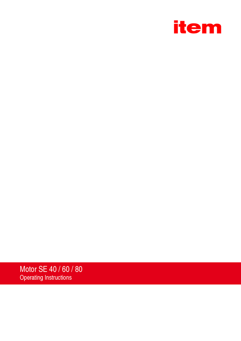 ITEM Motor SE 40 operating instructions ITEM Motor SE 40 operating instructions