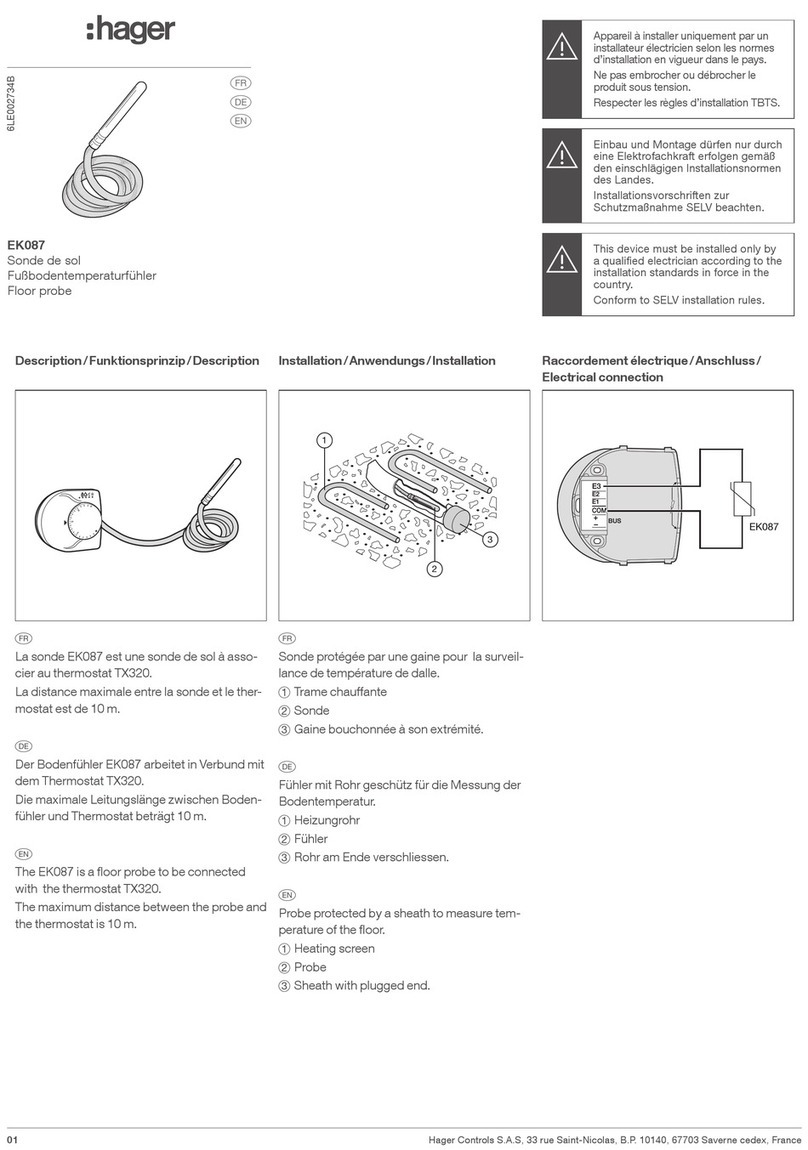 hager EK087 User manual