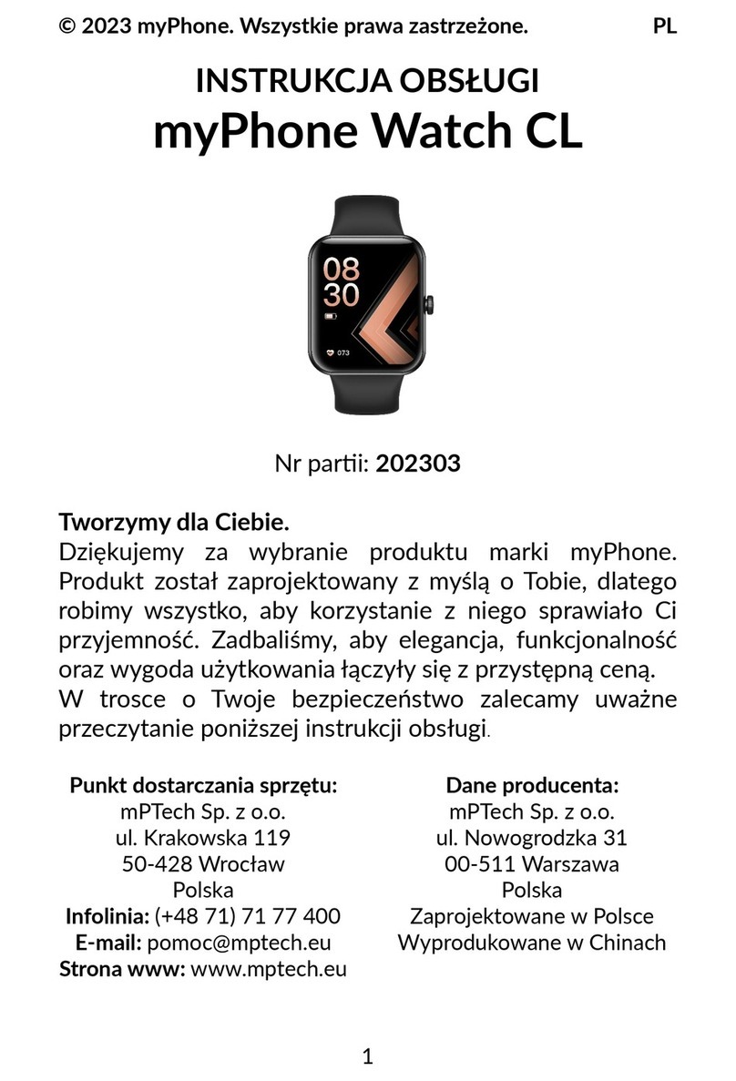 myPhone Watch CL user manual