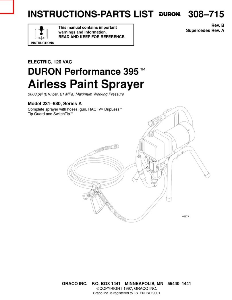 Graco DURON Performance 395 A Series Operation manual