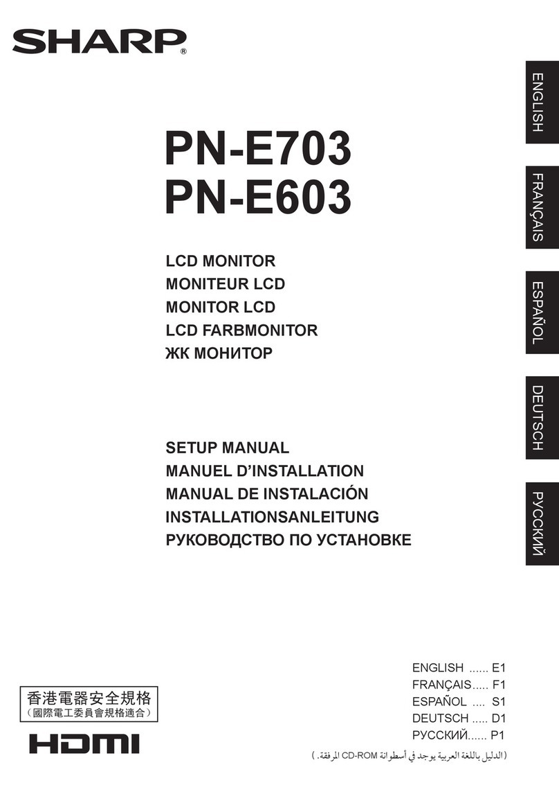 Sharp PN-E603 User guide