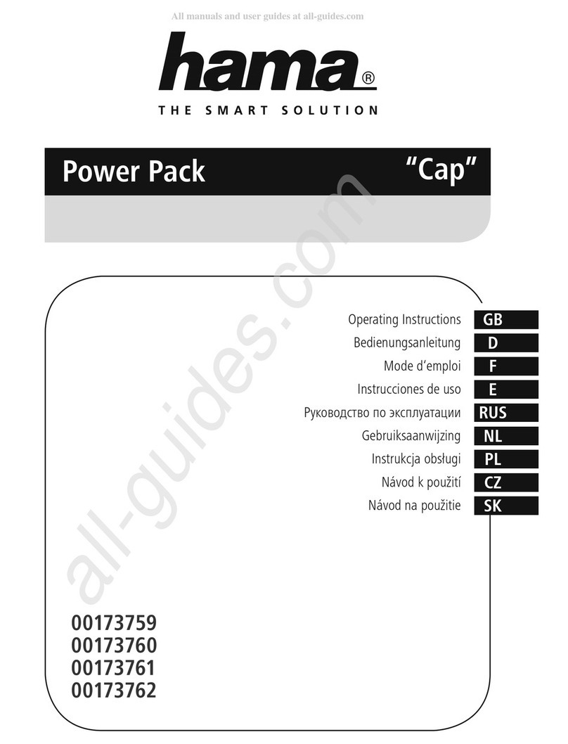 Hama Cap operating instructions