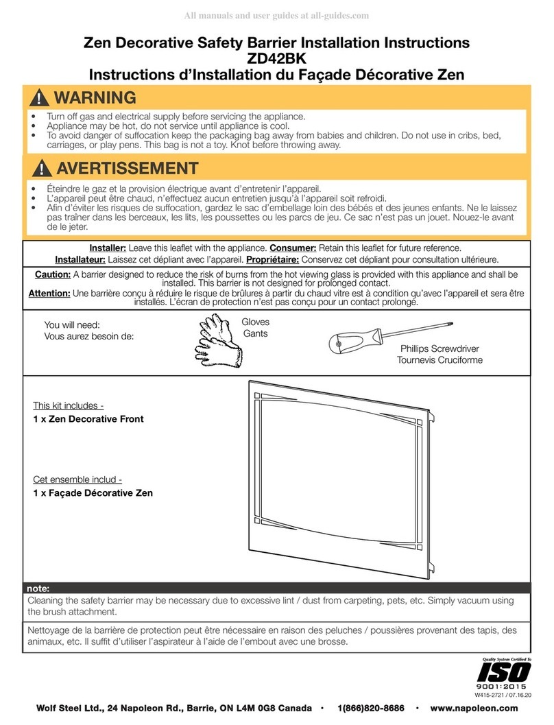 Wolf Steel ZD42BK User manual