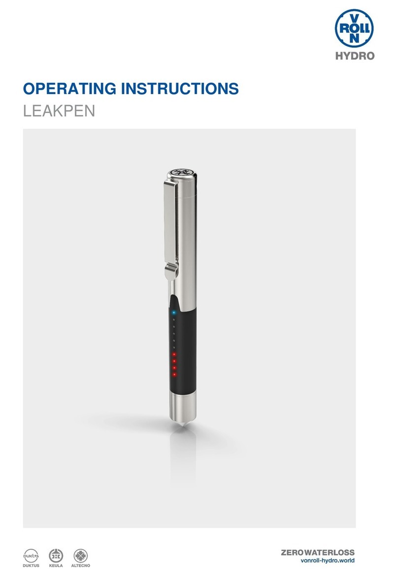 vonRoll hydro LEAKPEN operating instructions