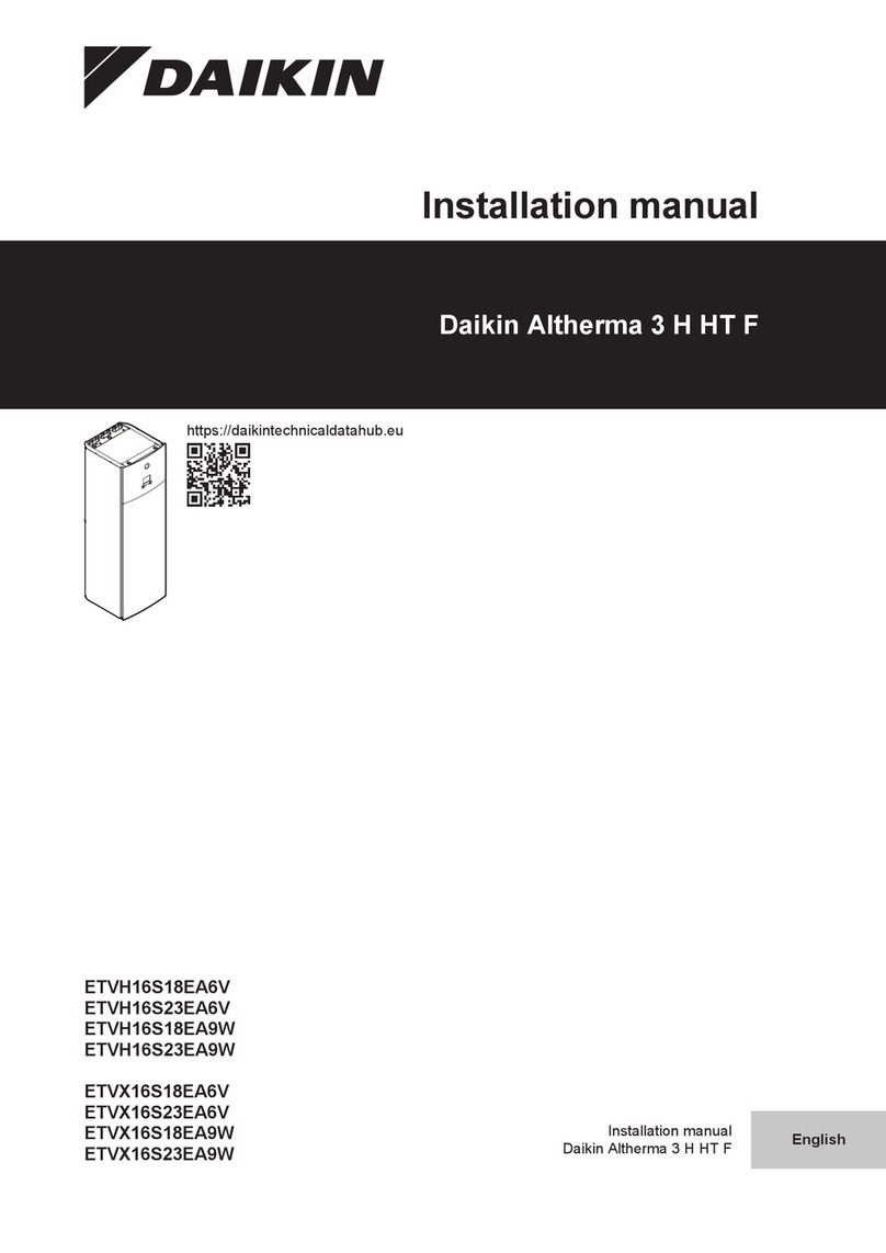 Daikin 3 H HT F installation manual