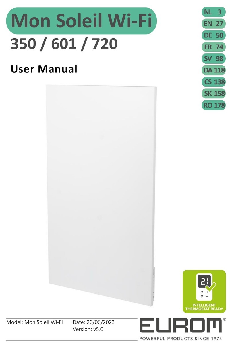 EUROM Mon Soleil 350 WIFI user manual