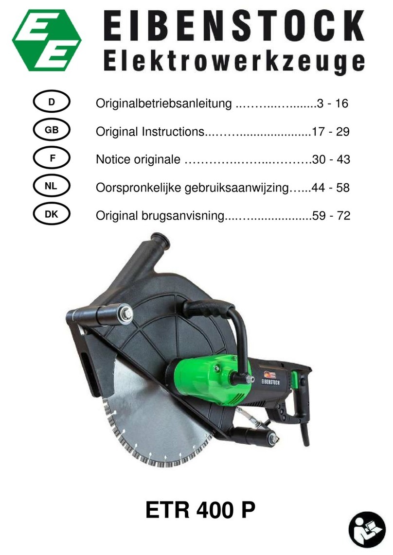 EIBENSTOCK ETR 400 P User manual EIBENSTOCK ETR 400 P User manual