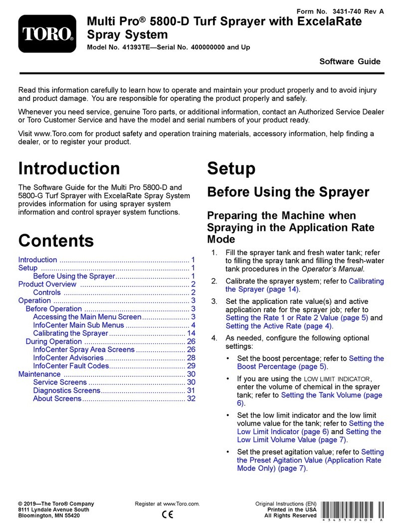 Toro 41393TE Quick start guide