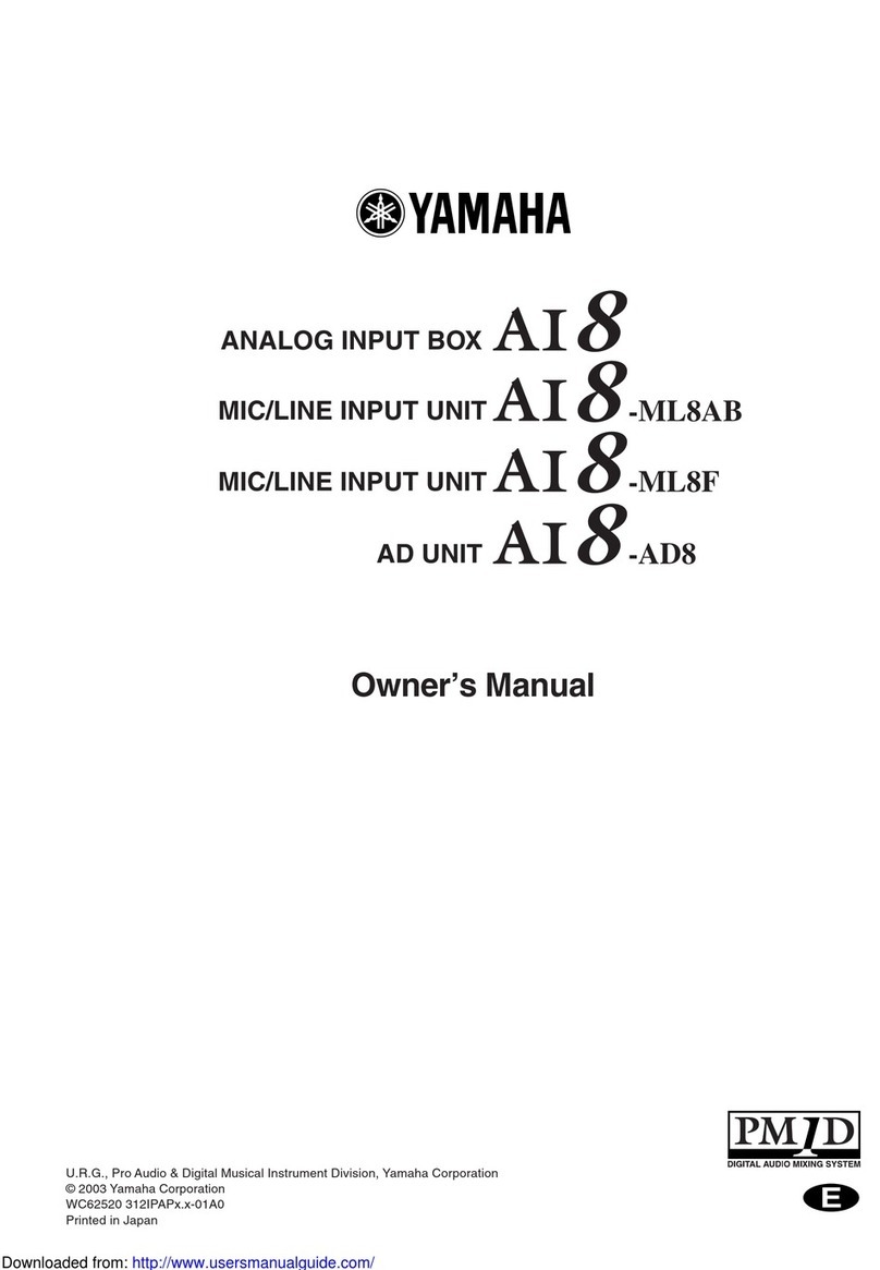 Yamaha AI8-ML8F User manual