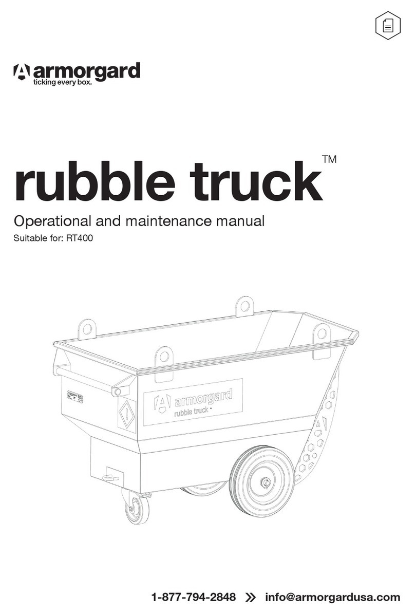Armorgard rubble truck RT400 Operational And Maintenance Manual