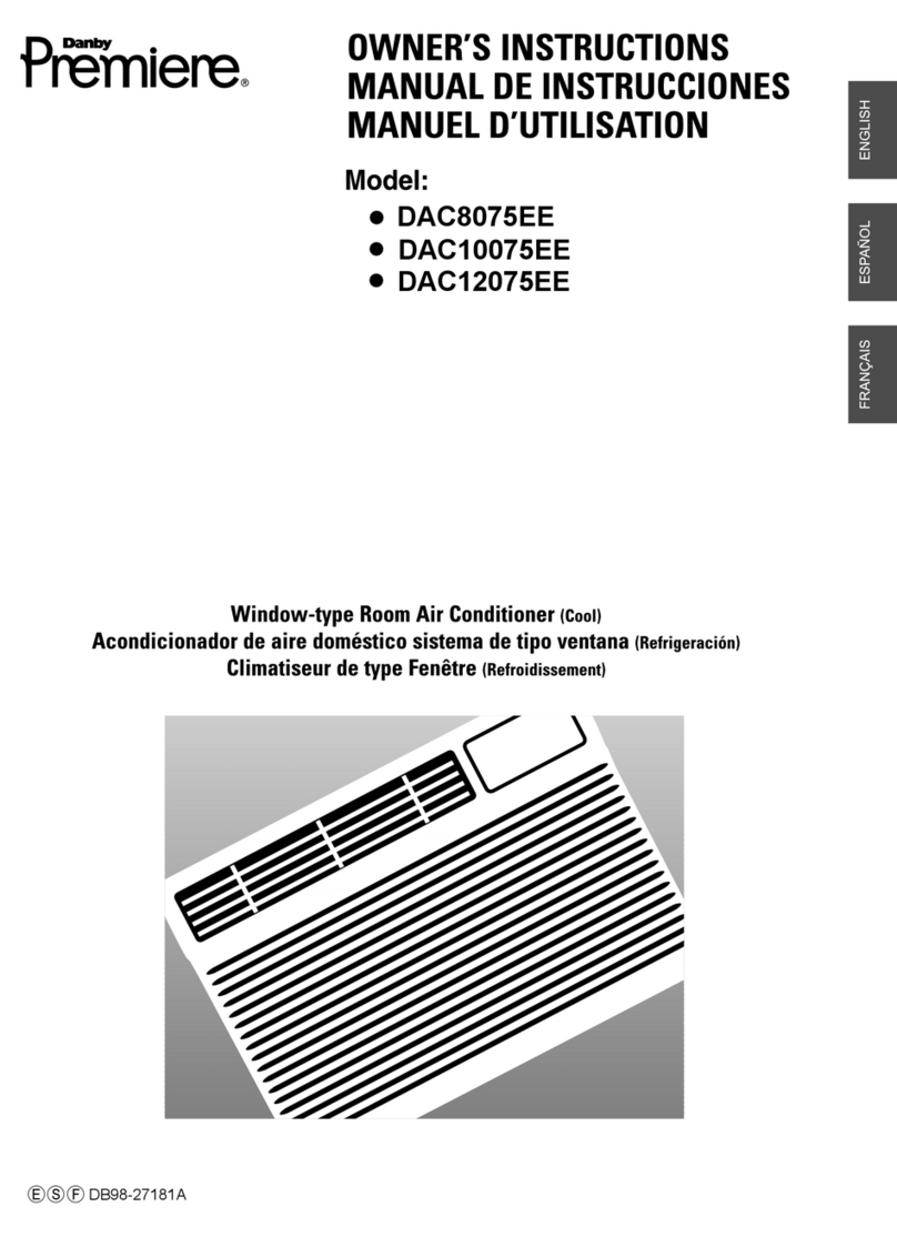 Danby Premiere DAC8075EE User manual