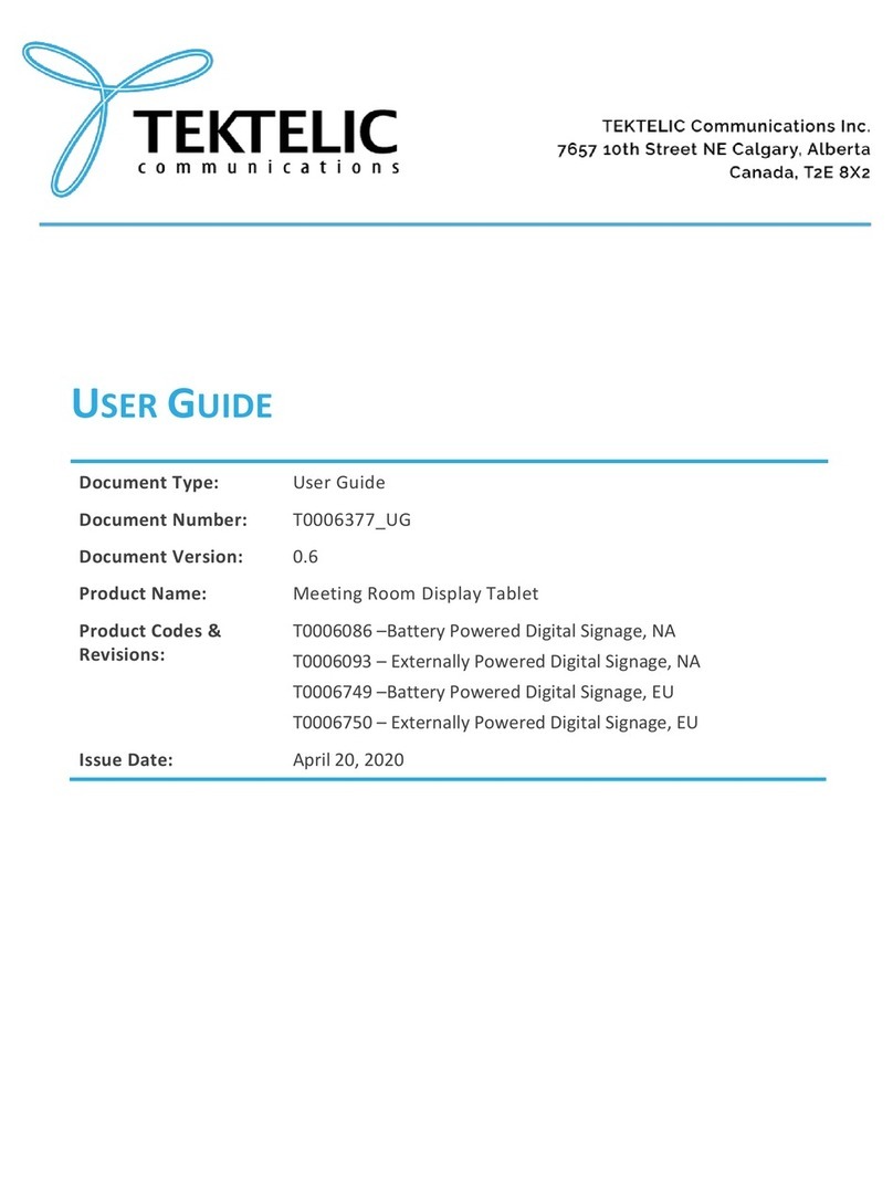 TEKTELIC Communications T0006749 user guide