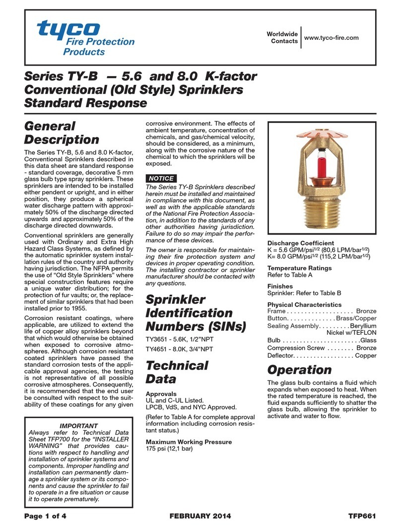 Tyco TY-B Series User manual