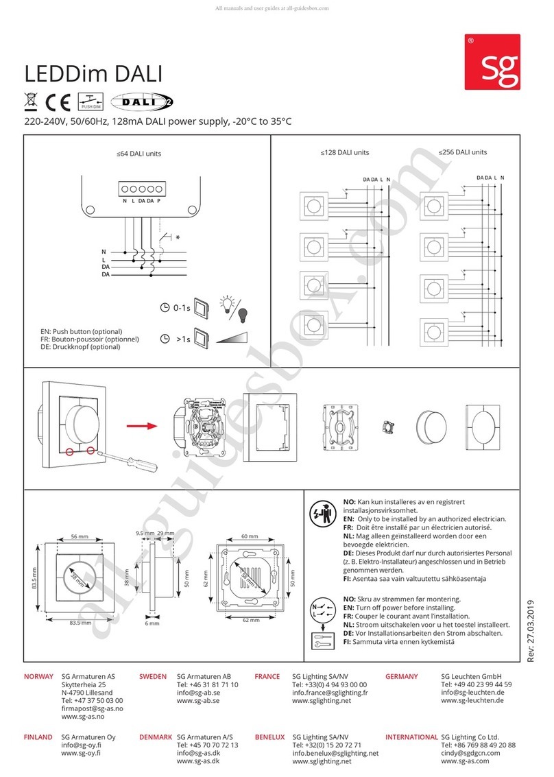 SG LEDDim DALI quick start guide