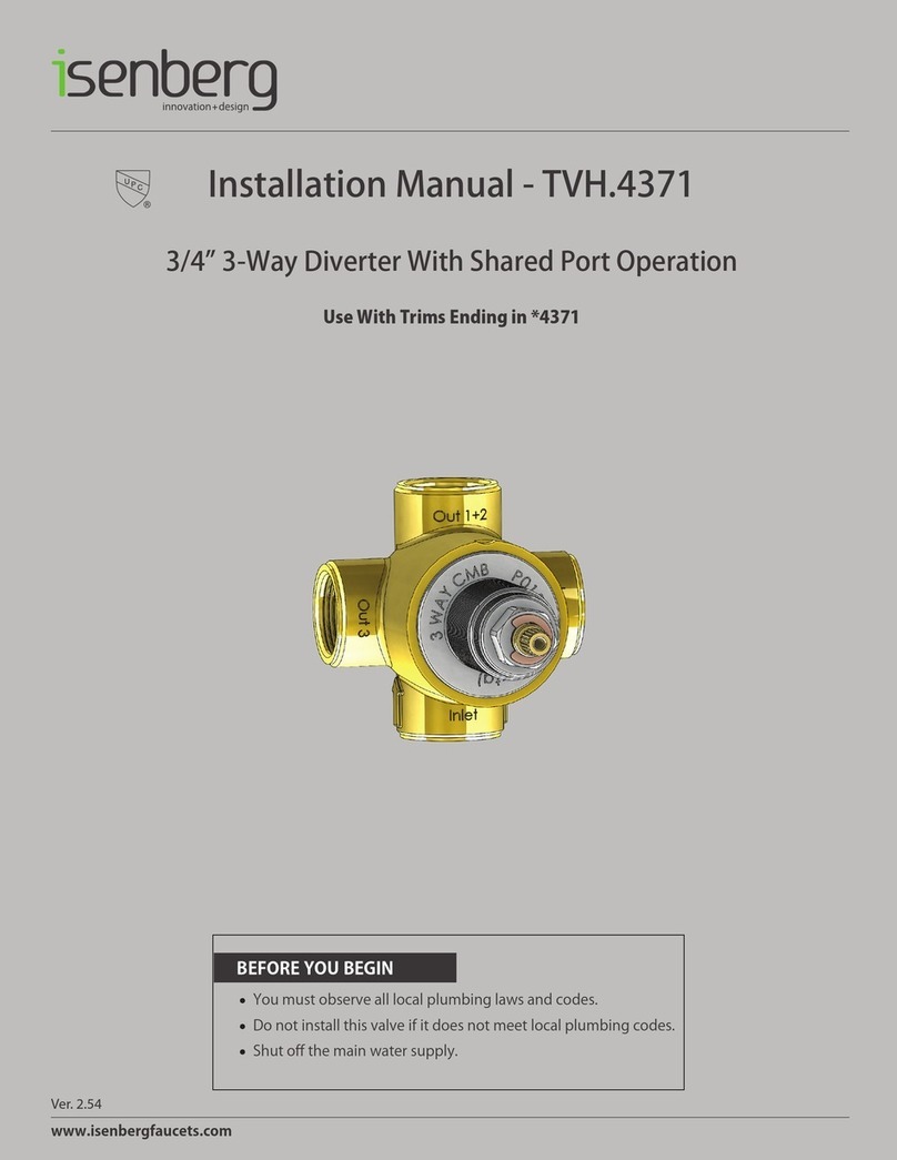 Isenberg TVH.4371 installation manual