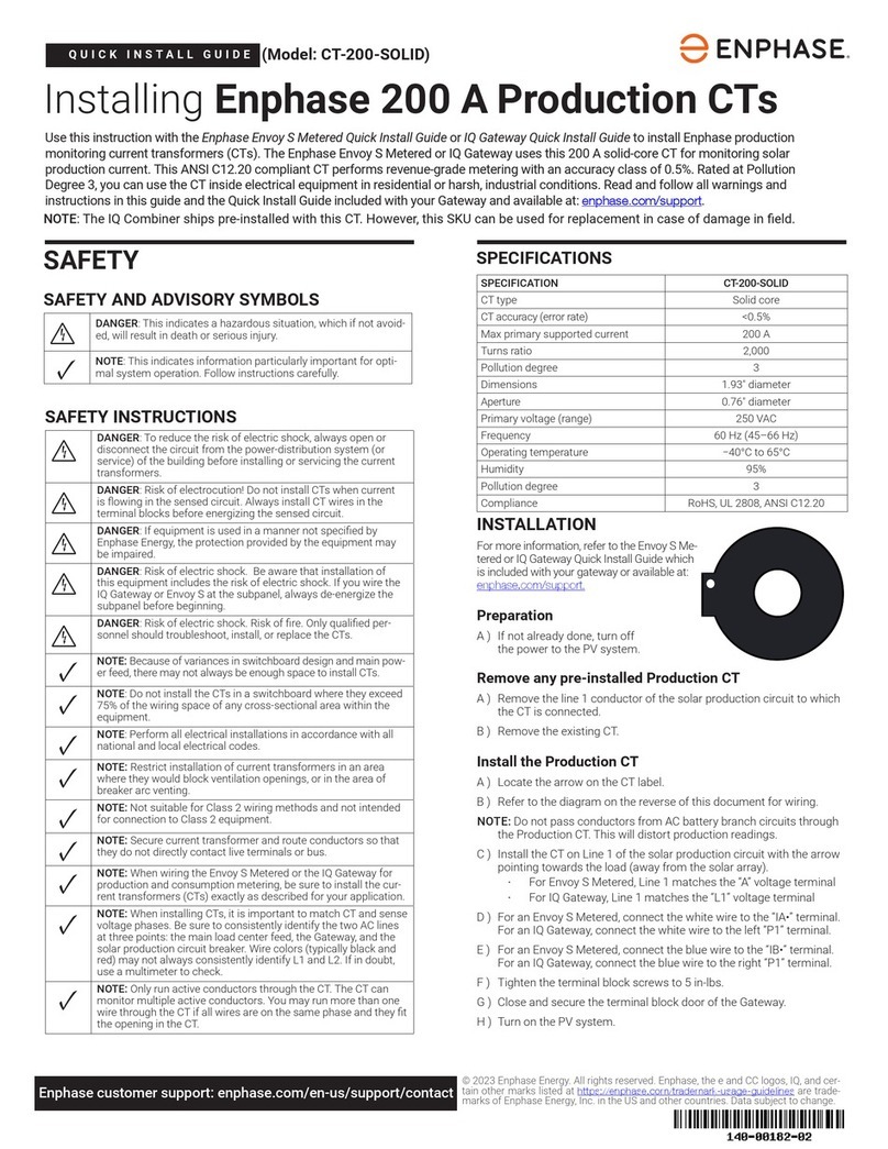 enphase CT-200-SOLID Quick install guide