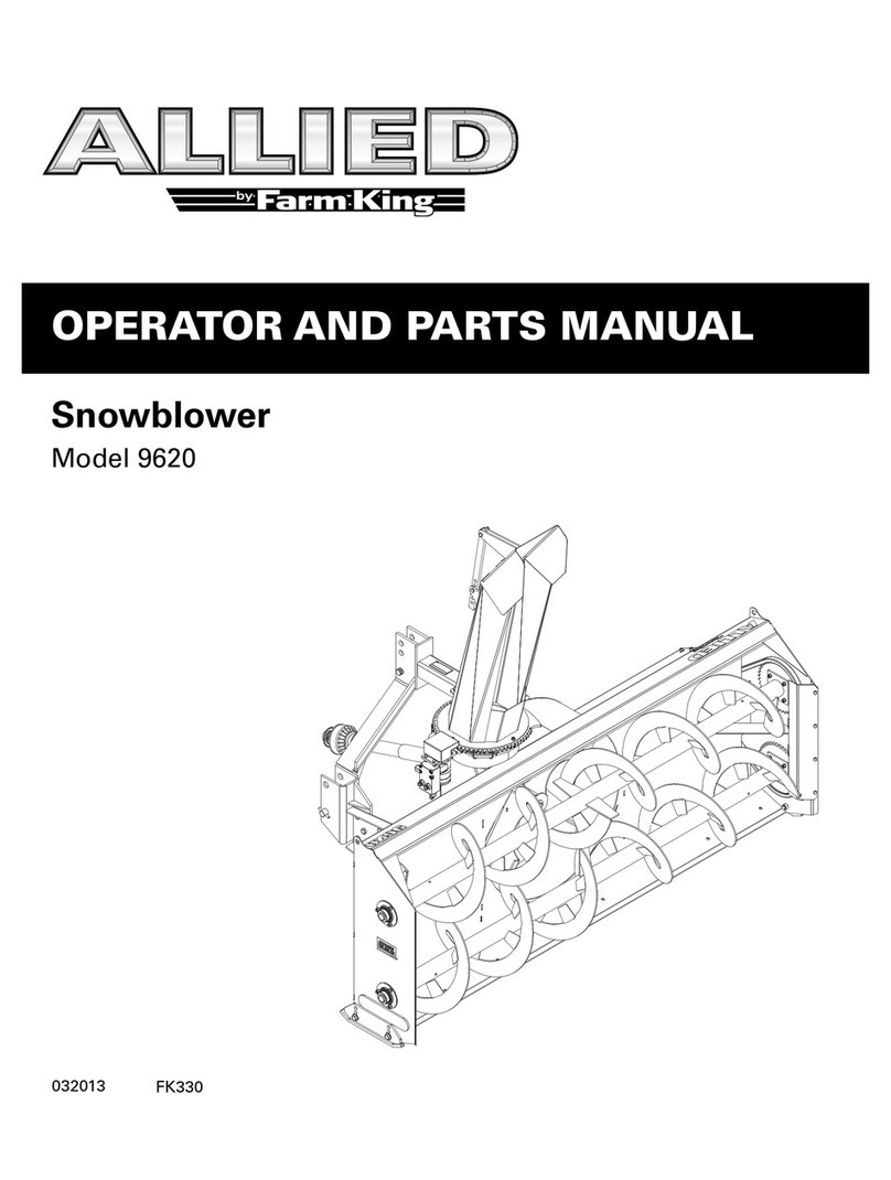 Farm King ALLIED 9620 Operator and parts manual
