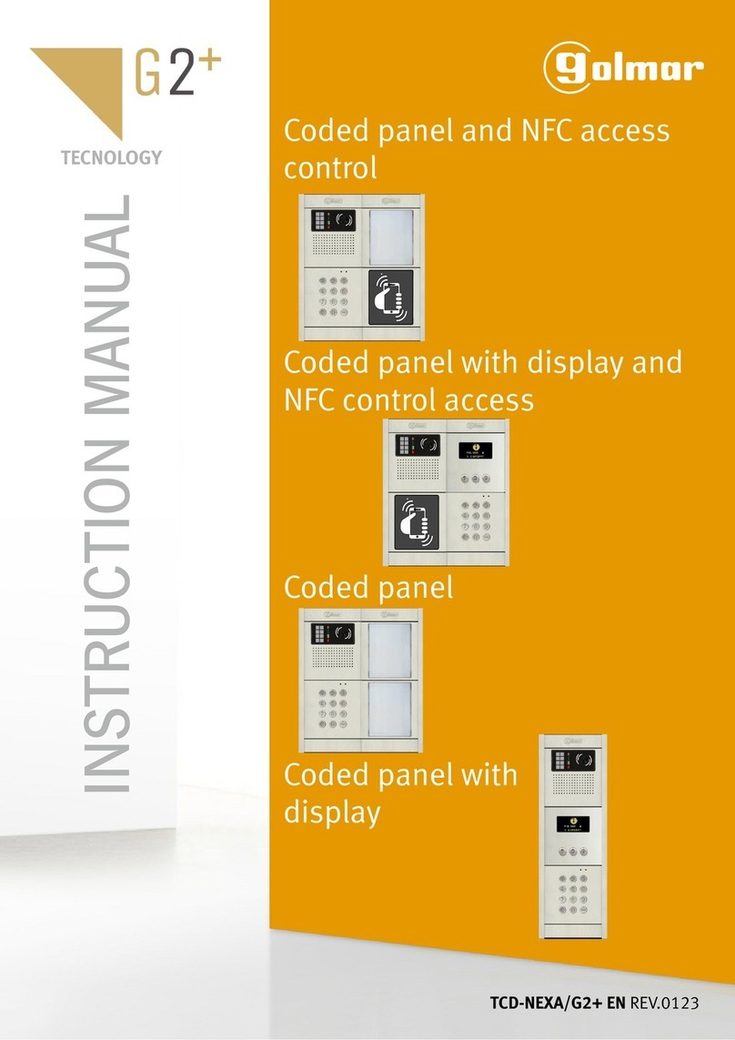 golmar TCD-Nexa/G2+ User manual