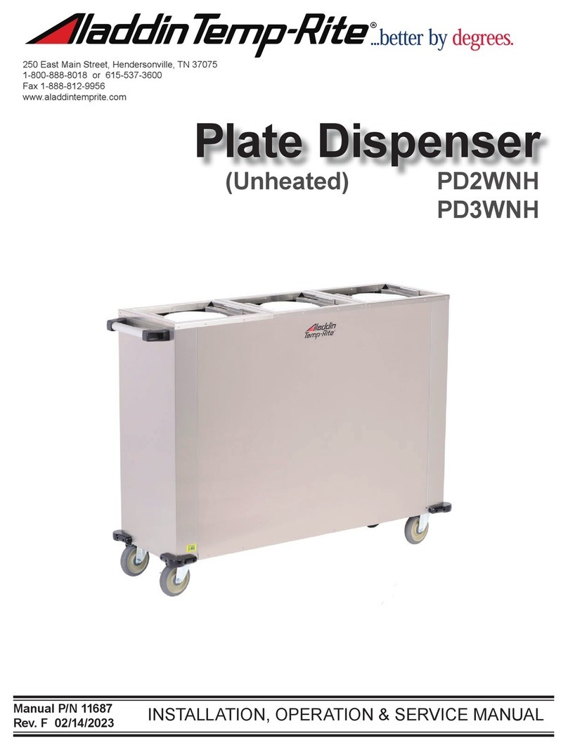 Aladdin Temp-Rite PD2WNH Installation, operation & service manual