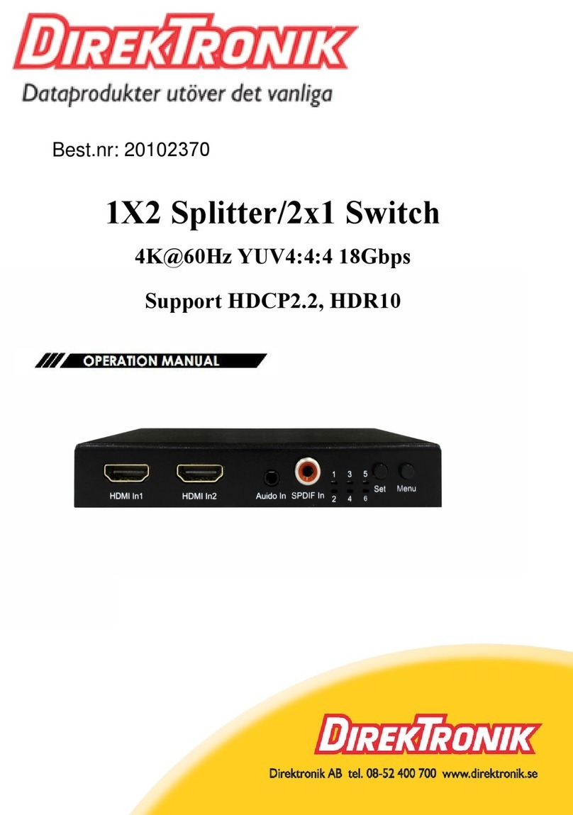 DirekTronik HDR10 User manual